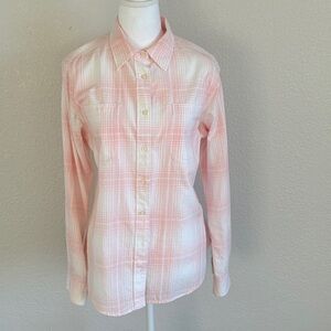 Lauren Ralph Lauren Light Pink and White Plaid Shirt